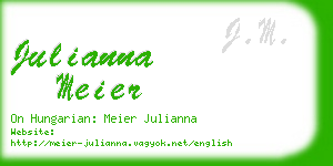 julianna meier business card